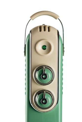 Ariete Vintage oilradiator 1500w 7 fins, Green i gruppen HJEM, HUS OG HAGE / Vifter og klimaprodukter / Panelovner hos TP E-commerce Nordic AB (C32432)