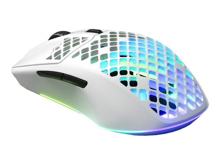 SteelSeries Aerox 3 WIRELESS 2022 Edition Optisk Trådløs Kabling Hvid i gruppen Datautstyr / GAMING / Mus hos TP E-commerce Nordic AB (C32505)