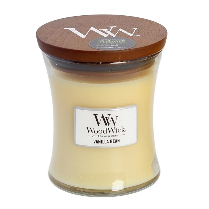 WoodWick Medium - Vanilla Bean i gruppen HELSE OG SKJØNNHET / Duft og parfyme / Andre dufter / Duftlys hos TP E-commerce Nordic AB (C32529)
