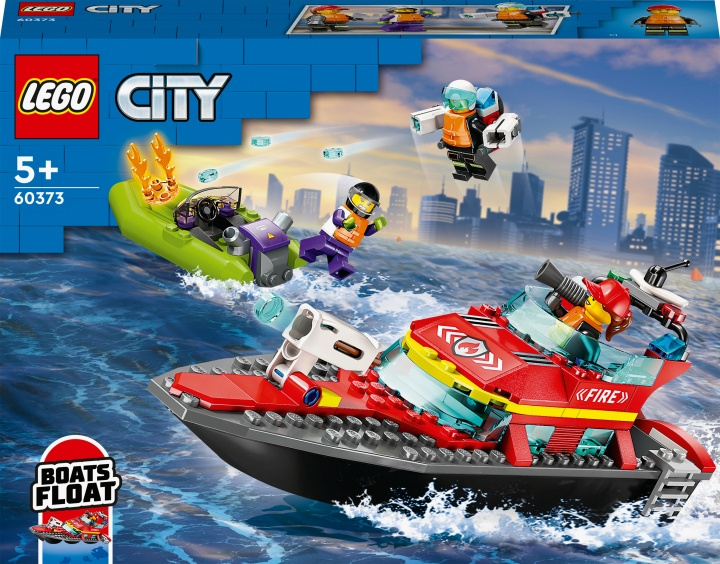 Lego City Fire 60373 - Brannredningsbåt i gruppen LEKER, BARN OG BABY / Leker / Byggeleker / Lego hos TP E-commerce Nordic AB (C32764)
