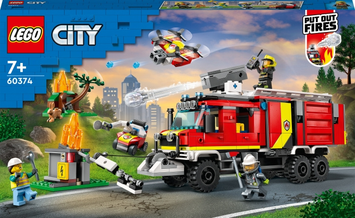 Lego City Fire 60374 - Brannsjefens bil i gruppen LEKER, BARN OG BABY / Leker / Byggeleker / Lego hos TP E-commerce Nordic AB (C32765)
