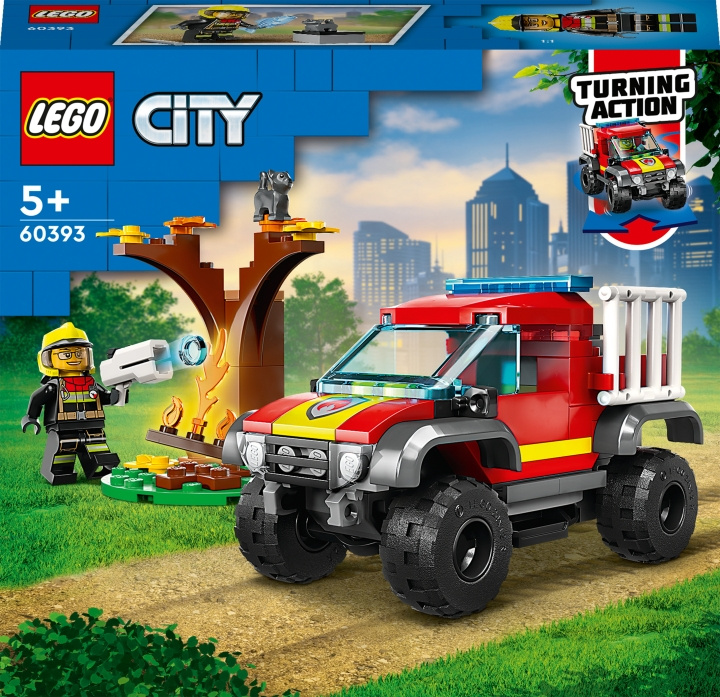 LEGO City Fire 60393 - 4x4 Fire Truck Rescue i gruppen LEKER, BARN OG BABY / Leker / Byggeleker / Lego hos TP E-commerce Nordic AB (C32766)
