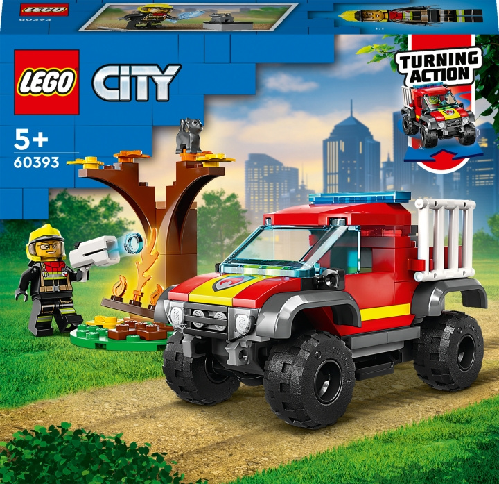 Lego City Fire 60393 - Redning med firehjulsdrevet brannbil i gruppen LEKER, BARN OG BABY / Leker / Byggeleker / Lego hos TP E-commerce Nordic AB (C32766)