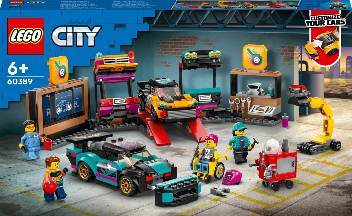 LEGO City Great Vehicles 60389 - Custom Car Garage i gruppen LEKER, BARN OG BABY / Leker / Byggeleker / Lego hos TP E-commerce Nordic AB (C32770)