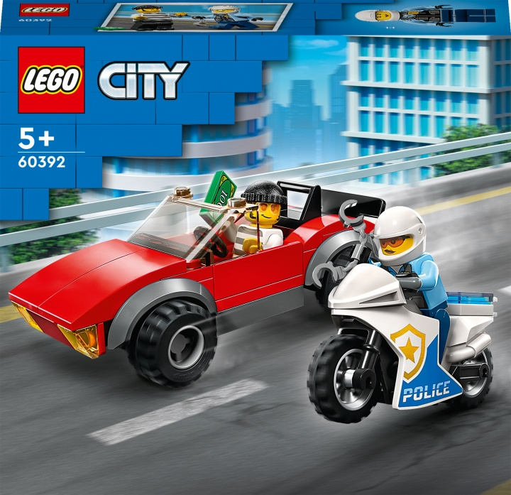 LEGO City Police 60392 - Police Bike Car Chase i gruppen LEKER, BARN OG BABY / Leker / Byggeleker / Lego hos TP E-commerce Nordic AB (C32775)
