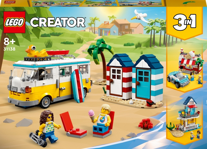 LEGO Creator 31138 - Beach Camper Van i gruppen LEKER, BARN OG BABY / Leker / Byggeleker / Lego hos TP E-commerce Nordic AB (C32782)