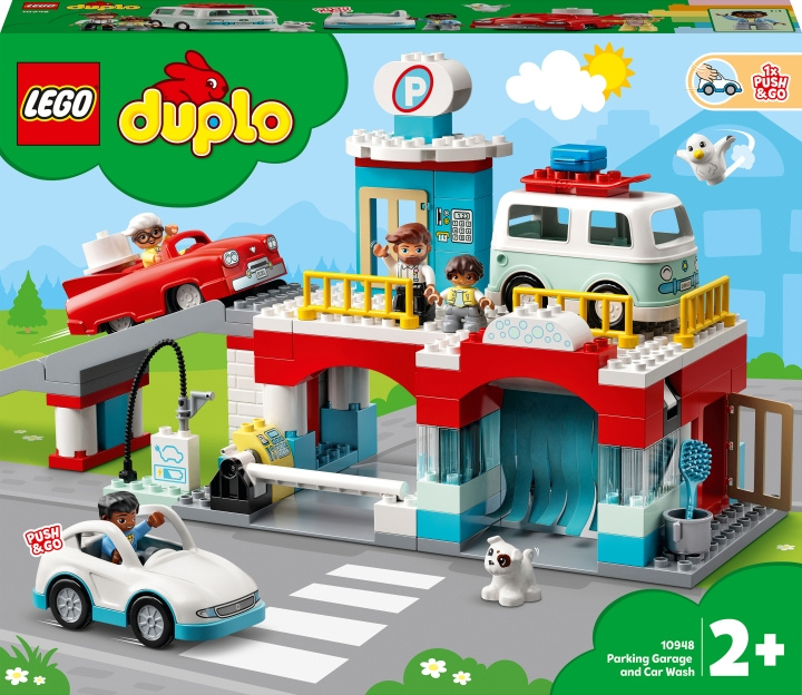 Lego DUPLO Town 10948 - Parkeringsplass og bilvask i gruppen LEKER, BARN OG BABY / Leker / Byggeleker / Lego hos TP E-commerce Nordic AB (C32820)
