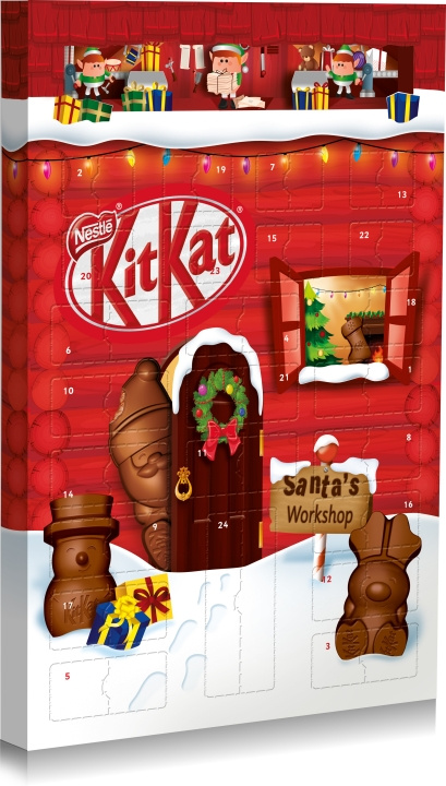 Nestle Nestlé KitKat - Julekalender, 208 g i gruppen LEKER, BARN OG BABY / Leker / Adventskalendere hos TP E-commerce Nordic AB (C32982)