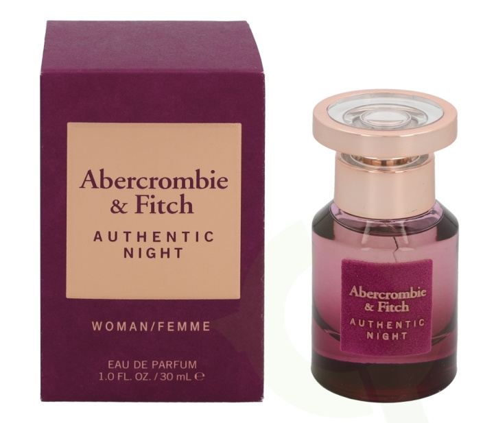 Abercrombie & Fitch Authentic Night Women Edp Spray carton @ 1 bottle x 30 ml i gruppen HELSE OG SKJØNNHET / Duft og parfyme / Parfyme / Parfyme for henne hos TP E-commerce Nordic AB (C33050)