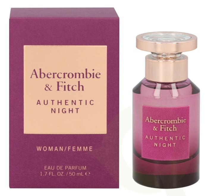 Abercrombie & Fitch Authentic Night Women Edp Spray carton @ 1 bottle x 50 ml i gruppen HELSE OG SKJØNNHET / Duft og parfyme / Parfyme / Parfyme for henne hos TP E-commerce Nordic AB (C33051)