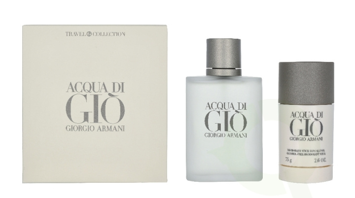 Armani Armani Gavesett Acqua Di Gio Homme Edt 100ml + Deostick 75ml i gruppen HELSE OG SKJØNNHET / Duft og parfyme / Parfyme / Parfyme for han hos TP E-commerce Nordic AB (C33092)