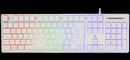 deltaco_gaming WK75 RGB-tastatur 105 taster nordiske membranbrytere oransje i gruppen Datautstyr / Mus & Tastatur / Tastatur / Kablede hos TP E-commerce Nordic AB (C33187)