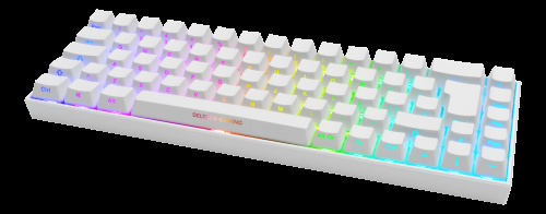deltaco_gaming WK95R Trådlöst 65% tangentbord, Nordisk Layout, vit/RGB i gruppen Datautstyr / Mus & Tastatur / Tastatur / Trådløs hos TP E-commerce Nordic AB (C33190)
