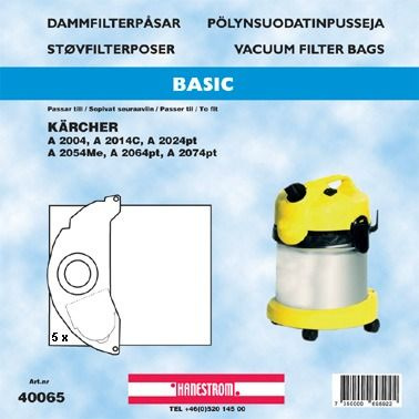 hanestroem Støvsugerposer Hanestrom Kärcher WD4 i gruppen HJEM, HUS OG HAGE / Rengjøringsprodukter / Støvsugere og tilbehør / Tilbehør / Støvsugerposer hos TP E-commerce Nordic AB (C33217)