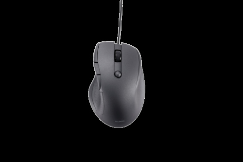 DELTACO Lydløs, kablet kontormus med 5 knapper, 600-1200 DPI, svart i gruppen Datautstyr / Mus & Tastatur / Mus / via kabel hos TP E-commerce Nordic AB (C33234)
