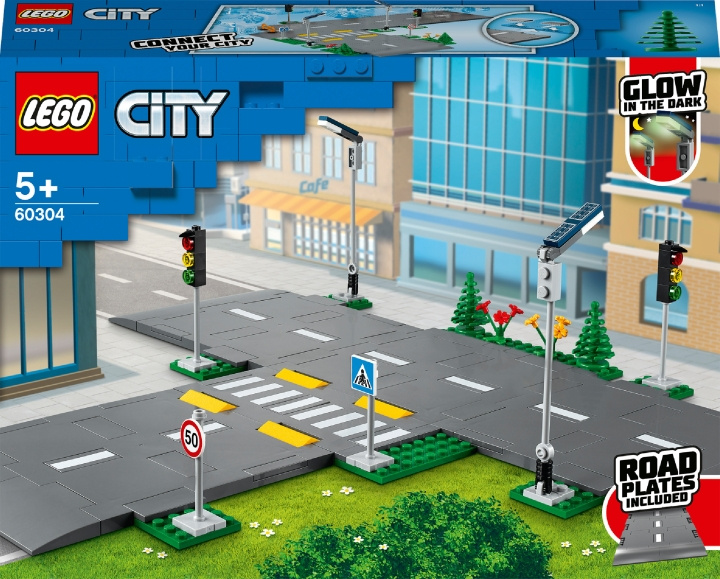 LEGO City Town 60304 - Road Plates i gruppen LEKER, BARN OG BABY / Leker / Byggeleker / Lego hos TP E-commerce Nordic AB (C33301)