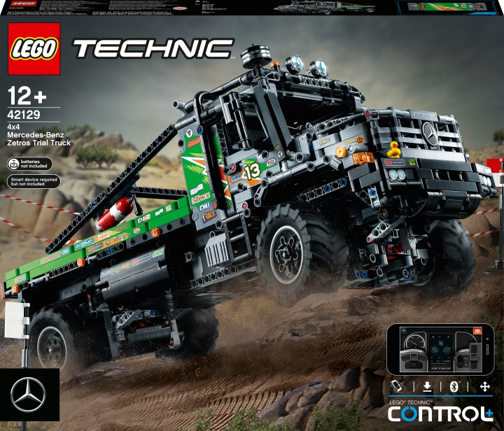Lego Technic 42129 - Mercedes-Benz Zetros 4-hjulsdrevet offroad-lastebil i gruppen LEKER, BARN OG BABY / Leker / Byggeleker / Lego hos TP E-commerce Nordic AB (C33327)