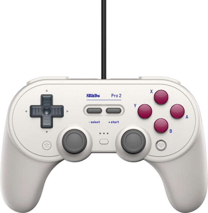 8Bitdo Pro 2 Wired G Classic Edition spillkontroller, Switch / PC i gruppen Elektronikk / TV-spill & tilbehør / Nintendo Switch / Tilbehør hos TP E-commerce Nordic AB (C33339)