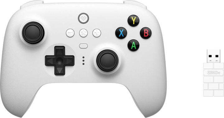 8Bitdo Ultimate 2.4G-kontroller, hvit, Android/PC i gruppen Datautstyr / GAMING / Gaming-tilbehør hos TP E-commerce Nordic AB (C33357)
