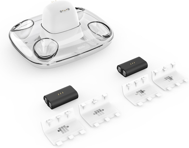 8BitDo Dual Charging Dock, white, Xbox i gruppen Elektronikk / TV-spill & tilbehør / Xbox One hos TP E-commerce Nordic AB (C33401)