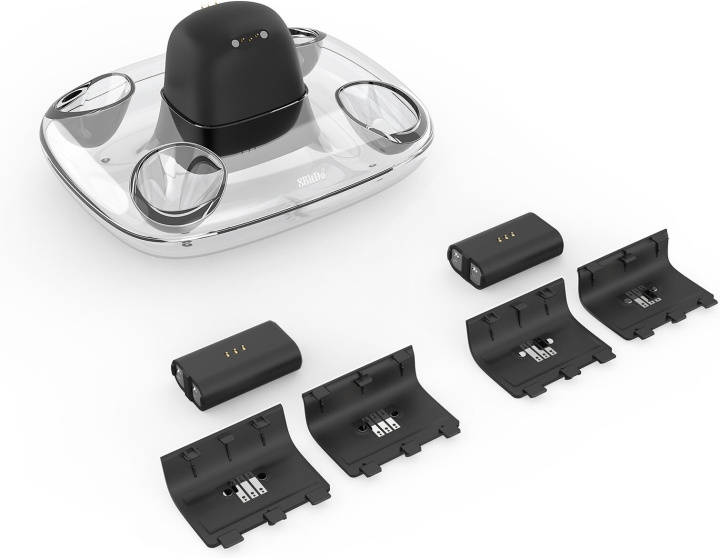 8BitDo Dual Charging Dock, black, Xbox i gruppen Elektronikk / TV-spill & tilbehør / Xbox Series X hos TP E-commerce Nordic AB (C33402)