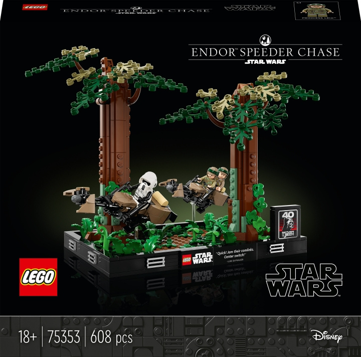 LEGO Star Wars 75353 - Endor™ Speeder Chase Diorama i gruppen LEKER, BARN OG BABY / Leker / Byggeleker / Lego hos TP E-commerce Nordic AB (C33415)