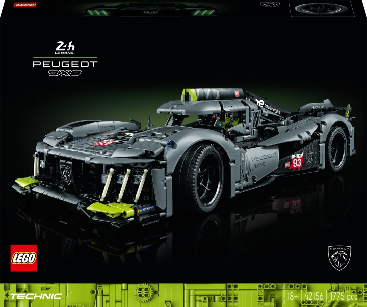 Lego Technic 42156 - PEUGEOT 9X8 24H Le Mans Hybrid Hypercar i gruppen LEKER, BARN OG BABY / Leker / Byggeleker / Lego hos TP E-commerce Nordic AB (C33416)