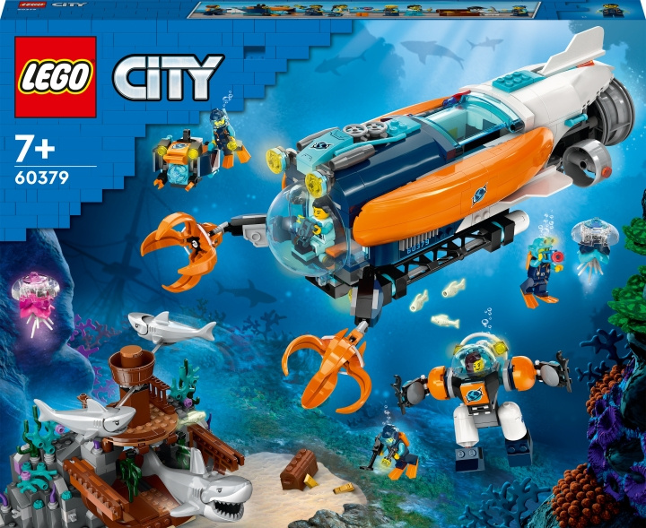 Lego City Exploration 60379 - Havforsker og ubåt i gruppen LEKER, BARN OG BABY / Leker / Byggeleker / Lego hos TP E-commerce Nordic AB (C33427)