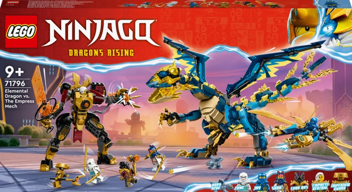 LEGO Ninjago 71796 - Elemental Dragon vs. The Empress Mech i gruppen LEKER, BARN OG BABY / Leker / Byggeleker / Lego hos TP E-commerce Nordic AB (C33439)