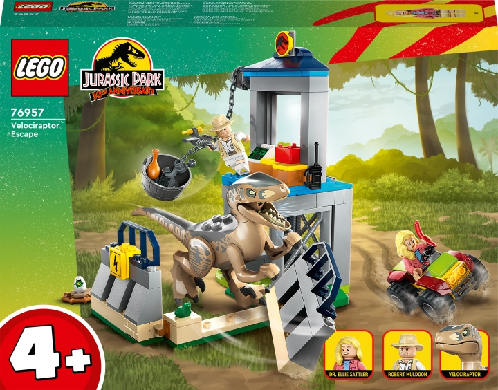 LEGO Jurassic World 76957 - Velociraptor Escape i gruppen LEKER, BARN OG BABY / Leker / Byggeleker / Lego hos TP E-commerce Nordic AB (C33447)