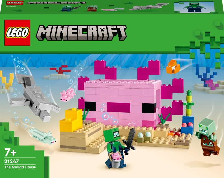 LEGO Minecraft 21247 - The Axolotl House i gruppen LEKER, BARN OG BABY / Leker / Byggeleker / Lego hos TP E-commerce Nordic AB (C33468)