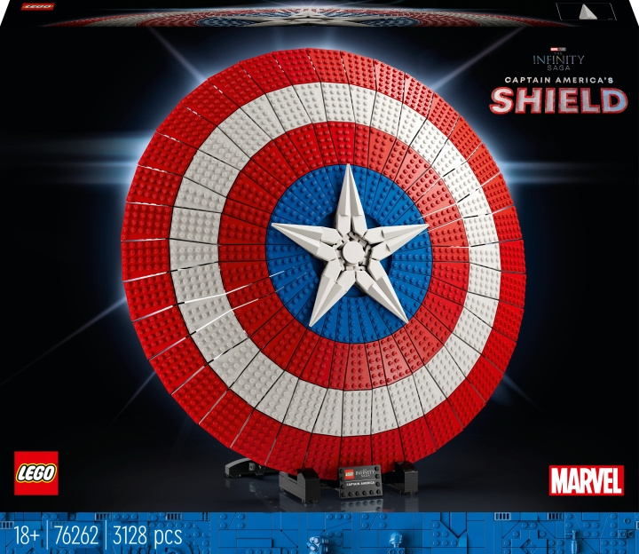 Lego Super Heroes Marvel 76262 - Captain Americas skjold i gruppen LEKER, BARN OG BABY / Leker / Byggeleker / Lego hos TP E-commerce Nordic AB (C33490)