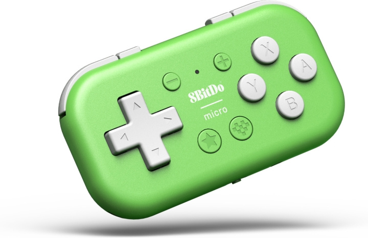 8BitDo Micro Bluetooth Gamepad, Green, Switch / Android / Raspberry Pi i gruppen Elektronikk / TV-spill & tilbehør / Nintendo Switch / Tilbehør hos TP E-commerce Nordic AB (C33524)