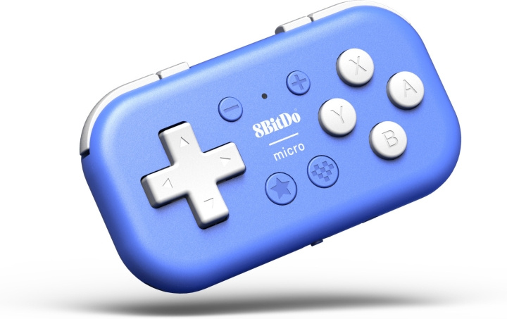 8BitDo Micro Bluetooth Gamepad, Blue, Switch / Android / Raspberry Pi i gruppen Elektronikk / TV-spill & tilbehør / Nintendo Switch / Tilbehør hos TP E-commerce Nordic AB (C33525)