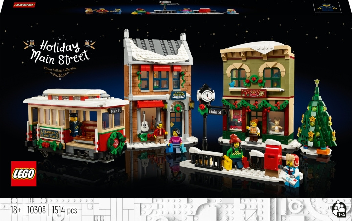 Lego Ikoner 10308 - Julens hovedgate i gruppen LEKER, BARN OG BABY / Leker / Byggeleker / Lego hos TP E-commerce Nordic AB (C33593)