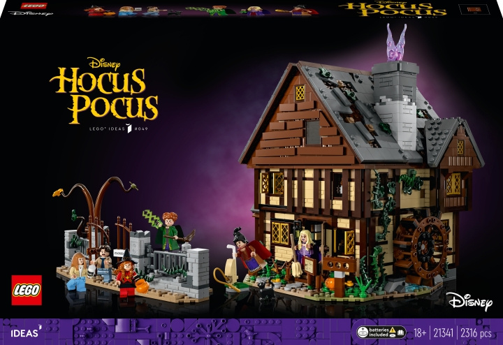 Lego Ideas 21341 - Disney Hokus Pokus: Hytta til Sanderson-søstrene i gruppen LEKER, BARN OG BABY / Leker / Byggeleker / Lego hos TP E-commerce Nordic AB (C33619)