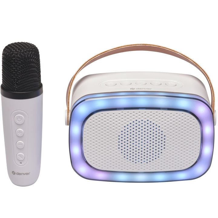 DENVER BTM-610 BT-högtalare med mikrofon och karaoke-funktion i gruppen Elektronikk / Lyd & Bilde / Høyttalere & tilbehør / Bluetooth-høyttalere / Bærbare høyttalere hos TP E-commerce Nordic AB (C33720)