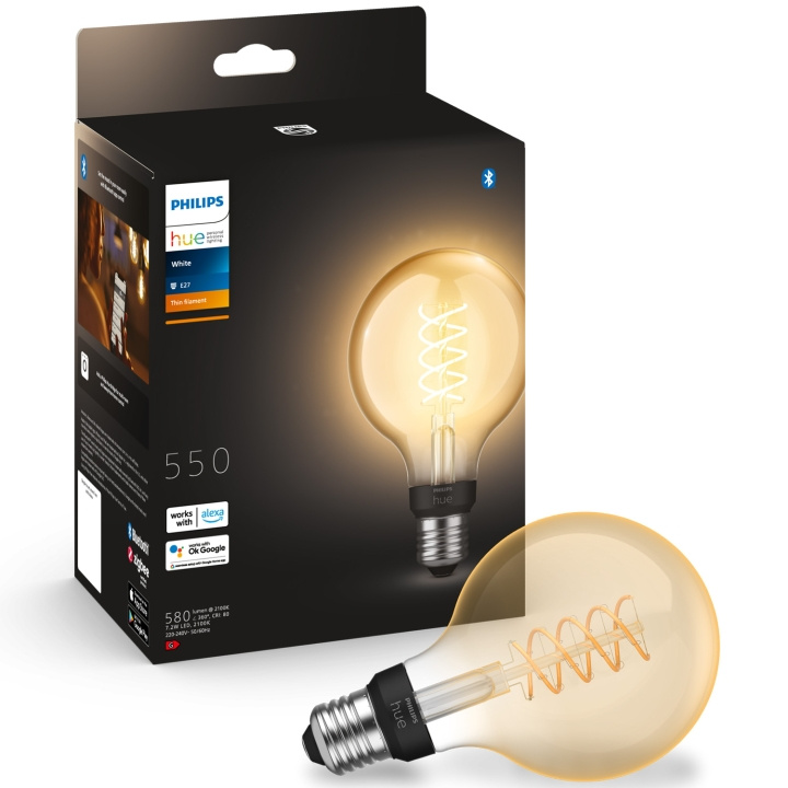 Philips Hue Hvit glødetråd E27 Globe G93 550 lm i gruppen HJEM, HUS OG HAGE / Smarthus / Smart belysning hos TP E-commerce Nordic AB (C33725)