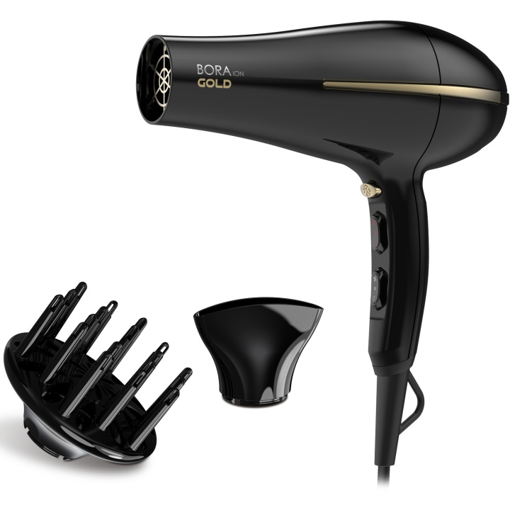 GA.MA Hårføner Bora GOLD GH0825 i gruppen HELSE OG SKJØNNHET / Hår & styling / Stylingverktøy / Hårfønere hos TP E-commerce Nordic AB (C33736)