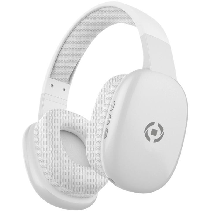 Celly Freebeat trådløse over-ear-hodetelefoner, hvite i gruppen Elektronikk / Lyd & Bilde / Hodetelefoner & Tilbehør / Hodetelefoner hos TP E-commerce Nordic AB (C33772)