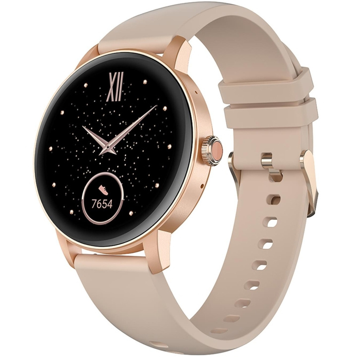 Celly Trainerround2 Smartklokke med rund urskive, rosa i gruppen SPORT, FRITID & HOBBY / Smartwatch og Aktivitetsmålere / Smartwatches hos TP E-commerce Nordic AB (C33787)