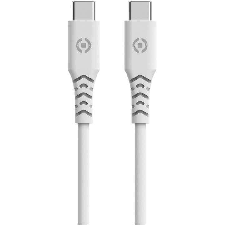 Celly Planet USB-C - USB-C-kabel 1,5m av 100% återvunnen plast Vit i gruppen SMARTTELEFON & NETTBRETT / Ladere og Kabler / Kabler / Kabler type C hos TP E-commerce Nordic AB (C33793)