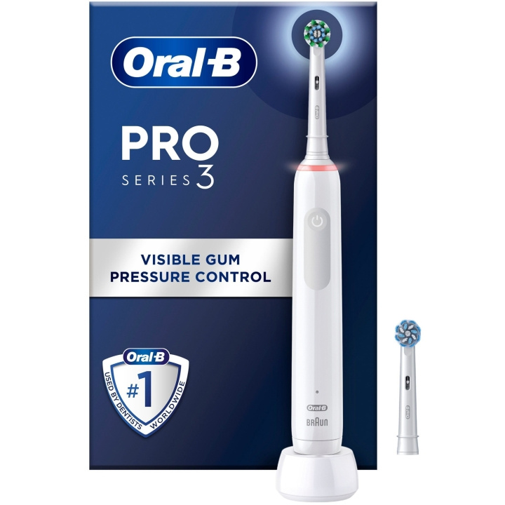 Oral B Eltandborste Pro3 White + Extra Refill i gruppen HELSE OG SKJØNNHET / Munnpleie / Elektriske tannbørster hos TP E-commerce Nordic AB (C33852)