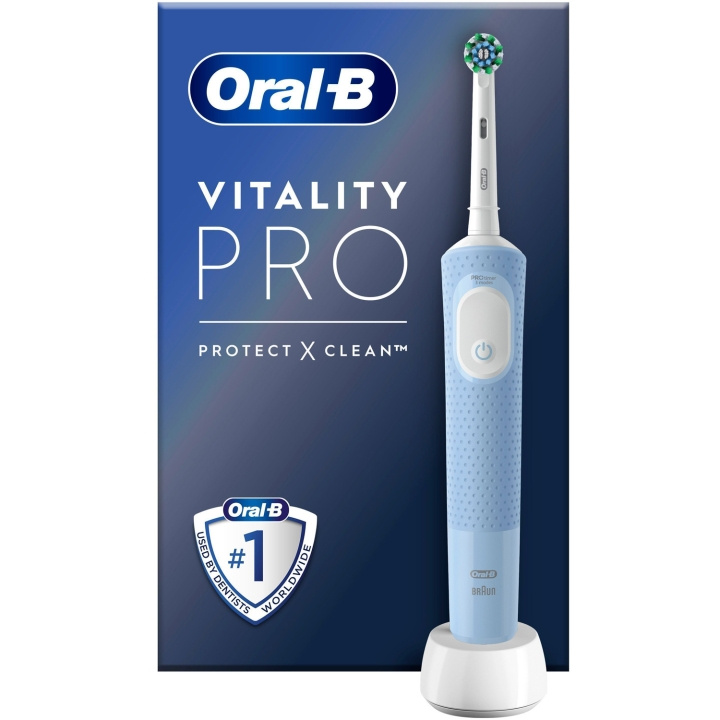 Oral B Eltandborste Vitality Pro Vapor Blue CA HBOX i gruppen HELSE OG SKJØNNHET / Munnpleie / Elektriske tannbørster hos TP E-commerce Nordic AB (C33860)