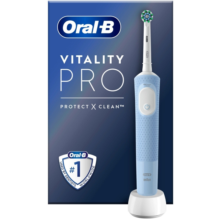 Oral B Vitality Pro Vapor Blue CA HBOX elektrisk tannbørste i gruppen HELSE OG SKJØNNHET / Munnpleie / Elektriske tannbørster hos TP E-commerce Nordic AB (C33860)