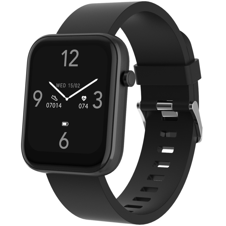 Denver SW-182B Bluetooth-smartklokke med pulssensor, blodtrykks- og oksygenmåler i gruppen SPORT, FRITID & HOBBY / Smartwatch og Aktivitetsmålere / Smartwatches hos TP E-commerce Nordic AB (C33887)