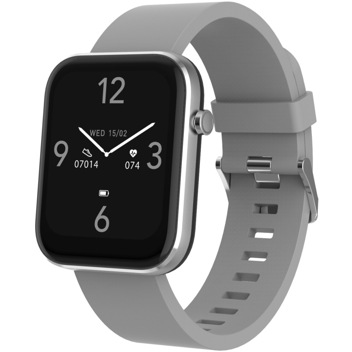 Denver SW-182GR Bluetooth-smartklokke med pulssensor, blodtrykks- og oksygenmåler i gruppen SPORT, FRITID & HOBBY / Smartwatch og Aktivitetsmålere / Smartwatches hos TP E-commerce Nordic AB (C33888)