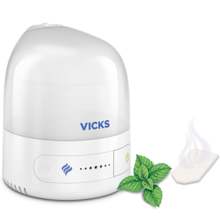 Vicks Luftfukter Ultrasonic-Cool Mist VUL510E4 i gruppen HJEM, HUS OG HAGE / Vifter og klimaprodukter / Luftfuktere hos TP E-commerce Nordic AB (C33891)