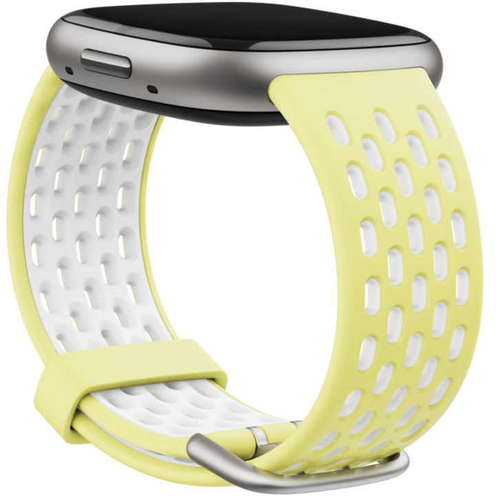 Fitbit Versa 3/4,Sense/2 Sprtbnd Glow Up/Frost Wht L i gruppen SPORT, FRITID & HOBBY / Smartwatch og Aktivitetsmålere / Tilbehør hos TP E-commerce Nordic AB (C33903)