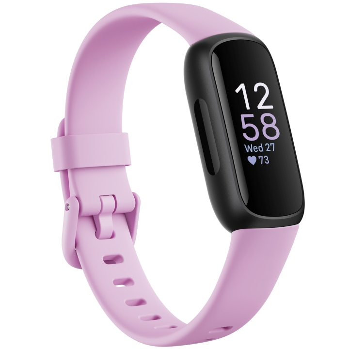 Fitbit Inspire 3, svart/lilla Bliss i gruppen SPORT, FRITID & HOBBY / Smartwatch og Aktivitetsmålere / Aktivitetsmålere hos TP E-commerce Nordic AB (C33909)